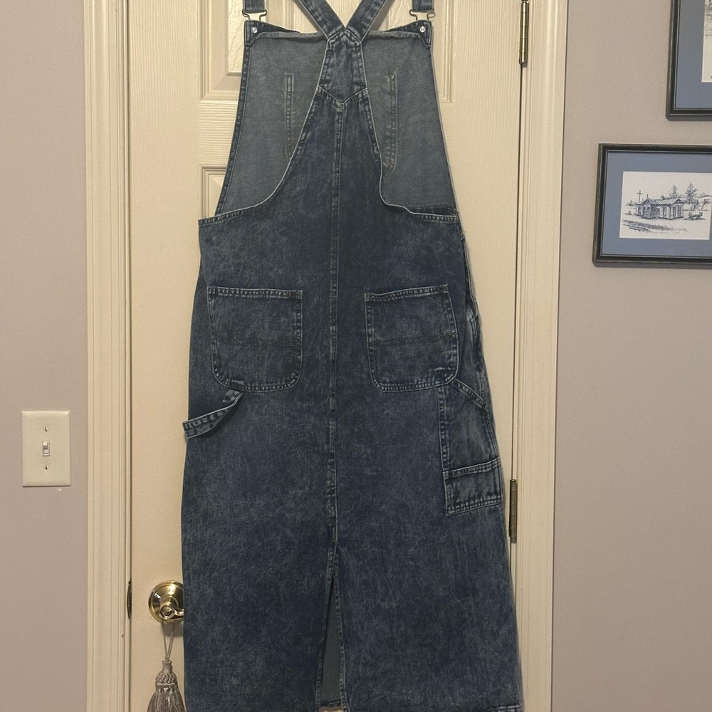 Denim Overall Dress - Picture 2 of 4